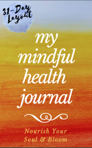 Mindful Health journal, daily journaling, productivity planner, health journal