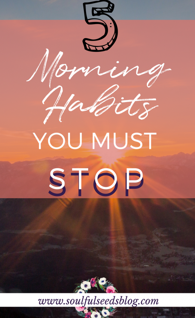 bad morning habits, bad habits, morning habits, productivity tips, tips for productivity 
