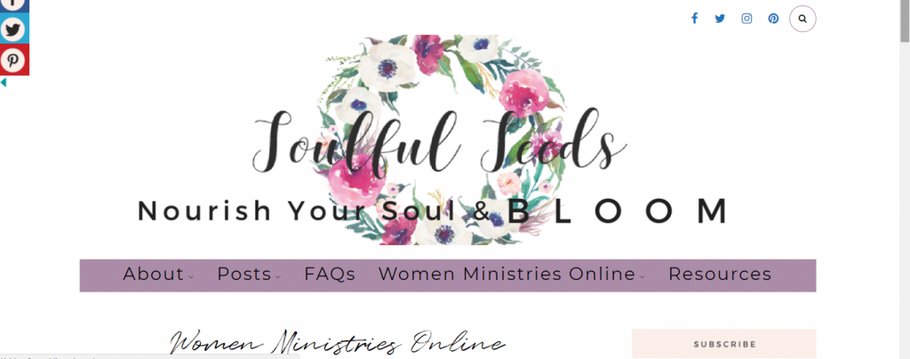 soulful seeds, women ministries online, female faith group 