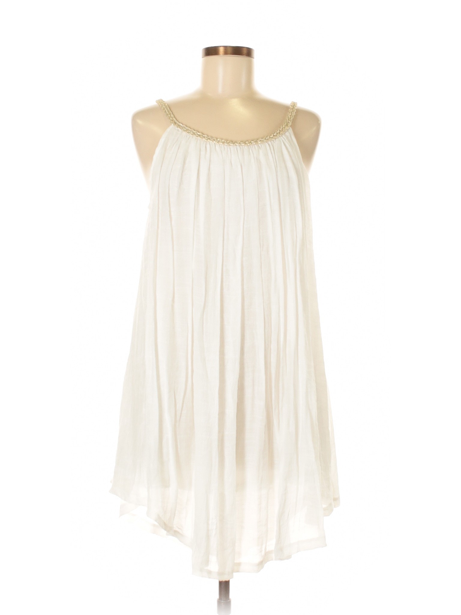 flowy cream dress thrifted