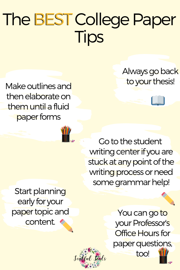 College paper guide, how to write a good college paper, college paper advice, college advice, college tips 