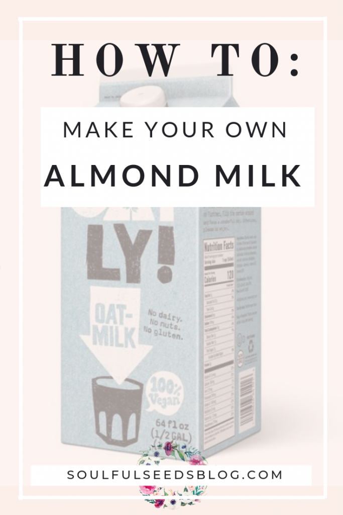 how to make almondmilk, homemade almondmilk,