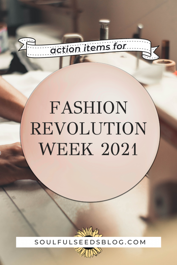 fashion revolution week 2021 pin